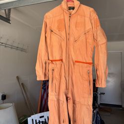 Vintage Orange Flight Suit, Vintage Military Aviation Gear