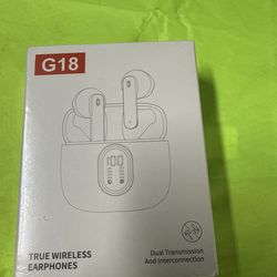 Brand new G18 True Wireless Bluetooth Earphones. Factory sealed, never opened.
