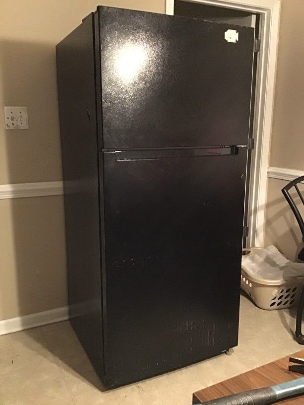 New Black Fridge With Top Freezer