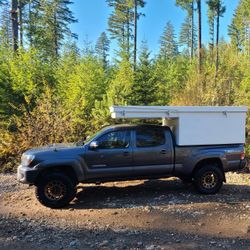 Four-wheel Like Popup Camper Midsize Truck Tacoma Camper. Slide In Camper