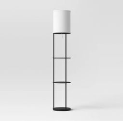 56”x11” Shelf Floor Lamp