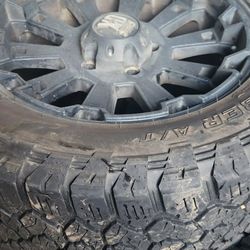 4 Weld Wheels And Tires 12.5x32 20  Fits 5 Hole Bolt pattern Tundra Up To 2022