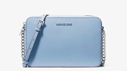 NEW Michael Kors Jet Set Crossbody Bag – Light Sky