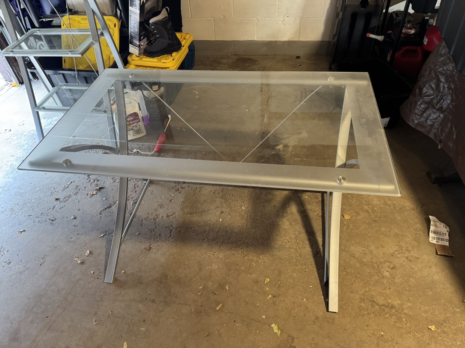 Glass Top Desk