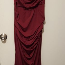 Maxi Dress Corset Backless Formal Dress Women's Size L 