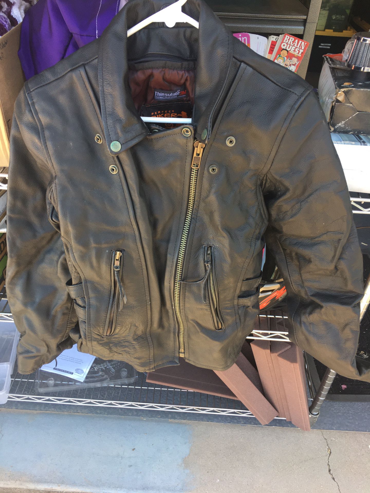 Women’s Motorcycle Leather Jacket - Small