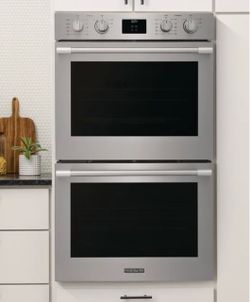 Frigidaire Professional 30 in. Double Electric Wall Oven with Total Convection in Stainless Steel