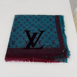 Louis Vuitton  Logo Large Shawl Scarf  Double-sidedf