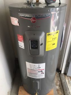 Water heater installed