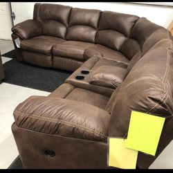 Ashley Furniture Tambo Canyon Reclining Couch Sectional 💥 Living Room Set 👈 In Stock ✅