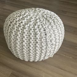 New Cotton Pouf Ottoman 