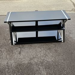 50 inch wide black fiberglass TV stand (24 in tall)