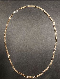 14k gold plated 20” chain jewelry necklace brand new
