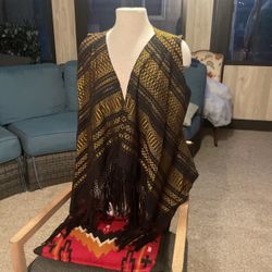 Chaleco Estilo Rebosó Artesania Mexicano 