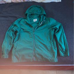 Old Navy Men’s Hooded WindBreaker Jacket - Green