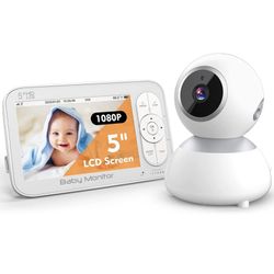 New Open Box GooDee 5" 1080P Video Baby Monitor