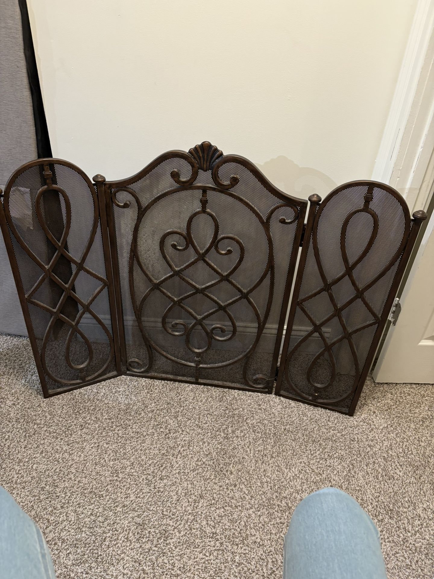 Elegant 3-Panel Fireplace Screen - Must Sell Fast!