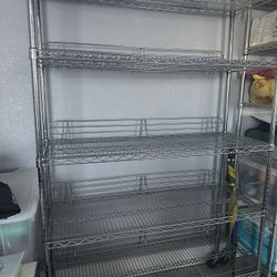 Industrial Metal Rack With 5 Shelves 