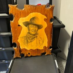 Vintage John Wayne Wooden Wall Decor 