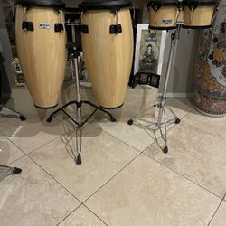 Solid Wood Congas / Bongos / Stands