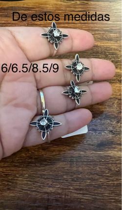 Lindos  anillos de nudo de bruja para protección de Plata 925
