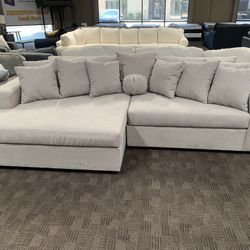 Deep Oversized Grey Sectional