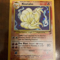 Pokemon Ninetales Base Set 2 Vintage Holo Rare 13/130 NM/M🔥