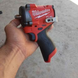 Milwaukee Stubby 1/2 M12 FUEL 550 Ft/Lbs Torque 12V Stubby 1/2 in. (Tool-Only) New 🛑 Firm Price 🛑