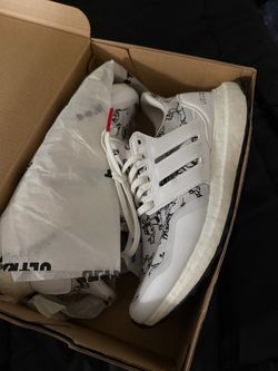 Adidas Ultraboost Sneakers White Graphic Print