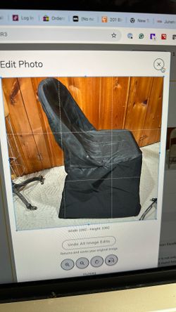 30 Black Polyester Folding Chair Covers - Used Once