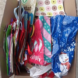 Whole Box of Gift Bag's/Flat Sheet-Gift Wrapping Paper/Bow's/Party Decoration's!!