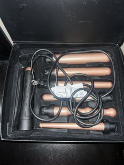 Curling Iron with Multiple Attachments 