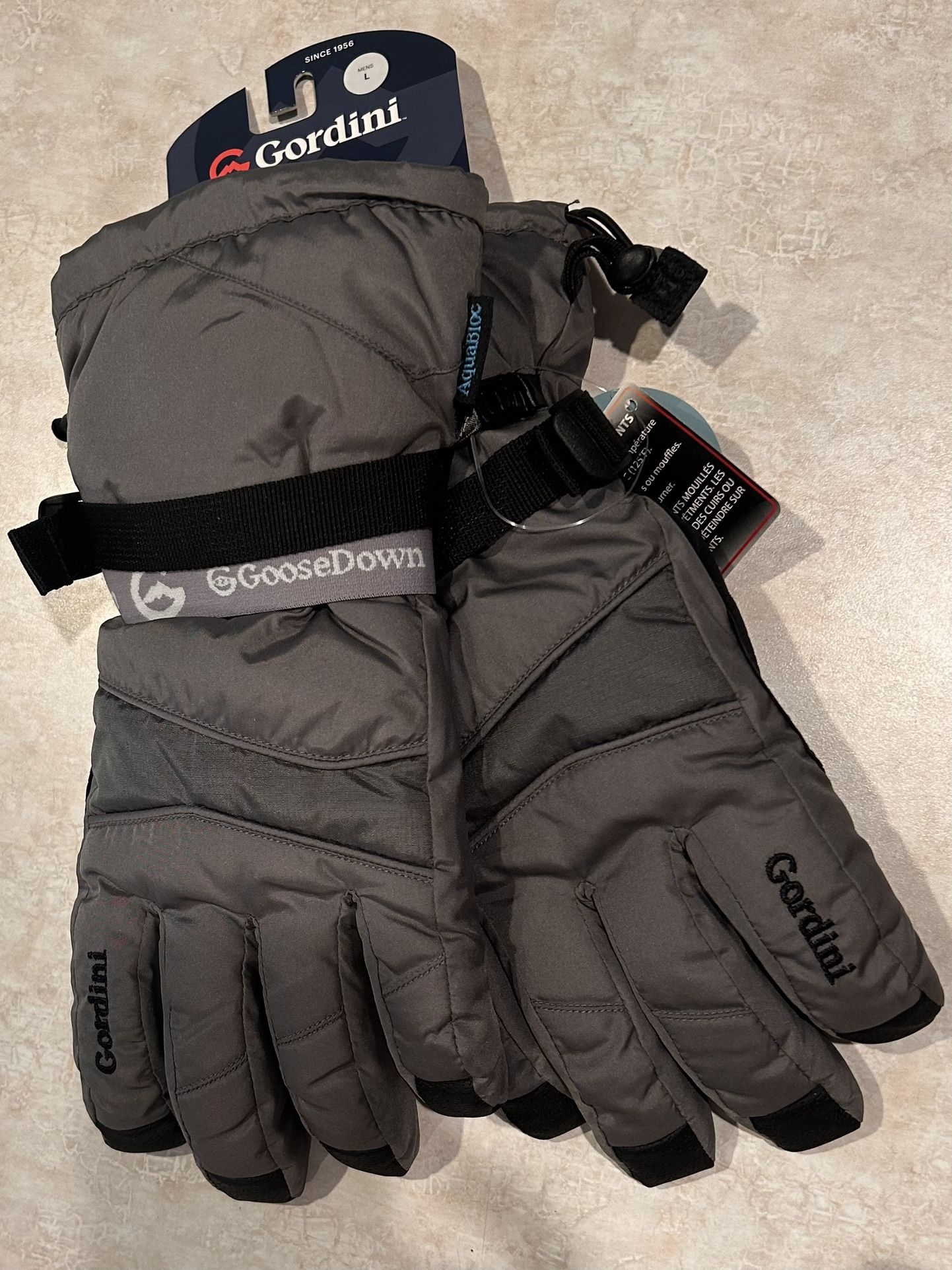 Men’s Large Gordini Goose down Snow Gloves