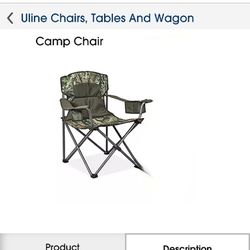Uline Wide Seat Camping Chair