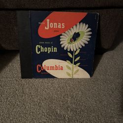 F Chopin Piano Music of Chopin: Maryla Jonas, Columbia Masterworks M-626 78 rpm/m