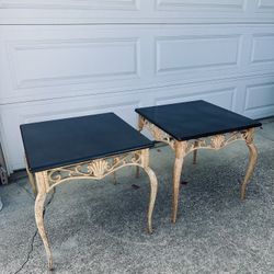 Bombay End Table with Marble Top