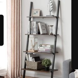 4 Tier Ladder Bookshelf Shelf