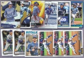 BOBBY WITT JR Royals baseball card lot