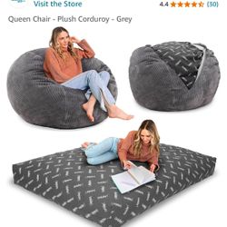 CordaRoy's Corduroy Bean Bag - Convertible Bean Bag Chair & Bed