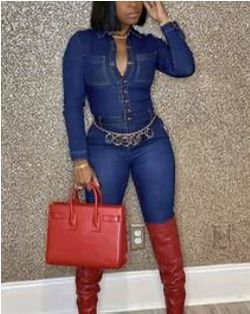 Jean Jumpsuit For Women (Medium)