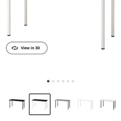 Ikea desk - dark grey/black