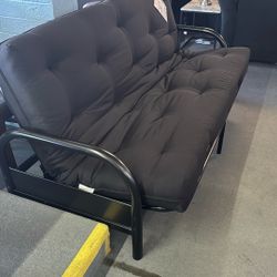 Futon With Black Pad Innerspring 