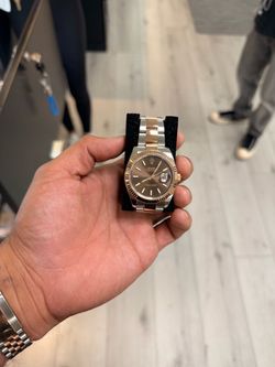 Rolex Datejust 41126331 41mm Chocolate Dial 18k Rose Gold Steel Box Paper