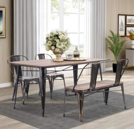 4 Piece Dining Table Set 