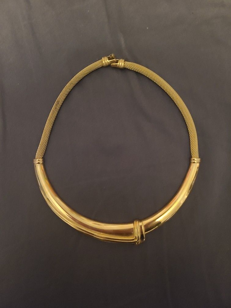 Monet Gold Choker Necklace