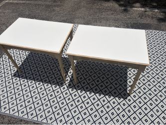 Vintage Omega Side Tables Faux Bamboo