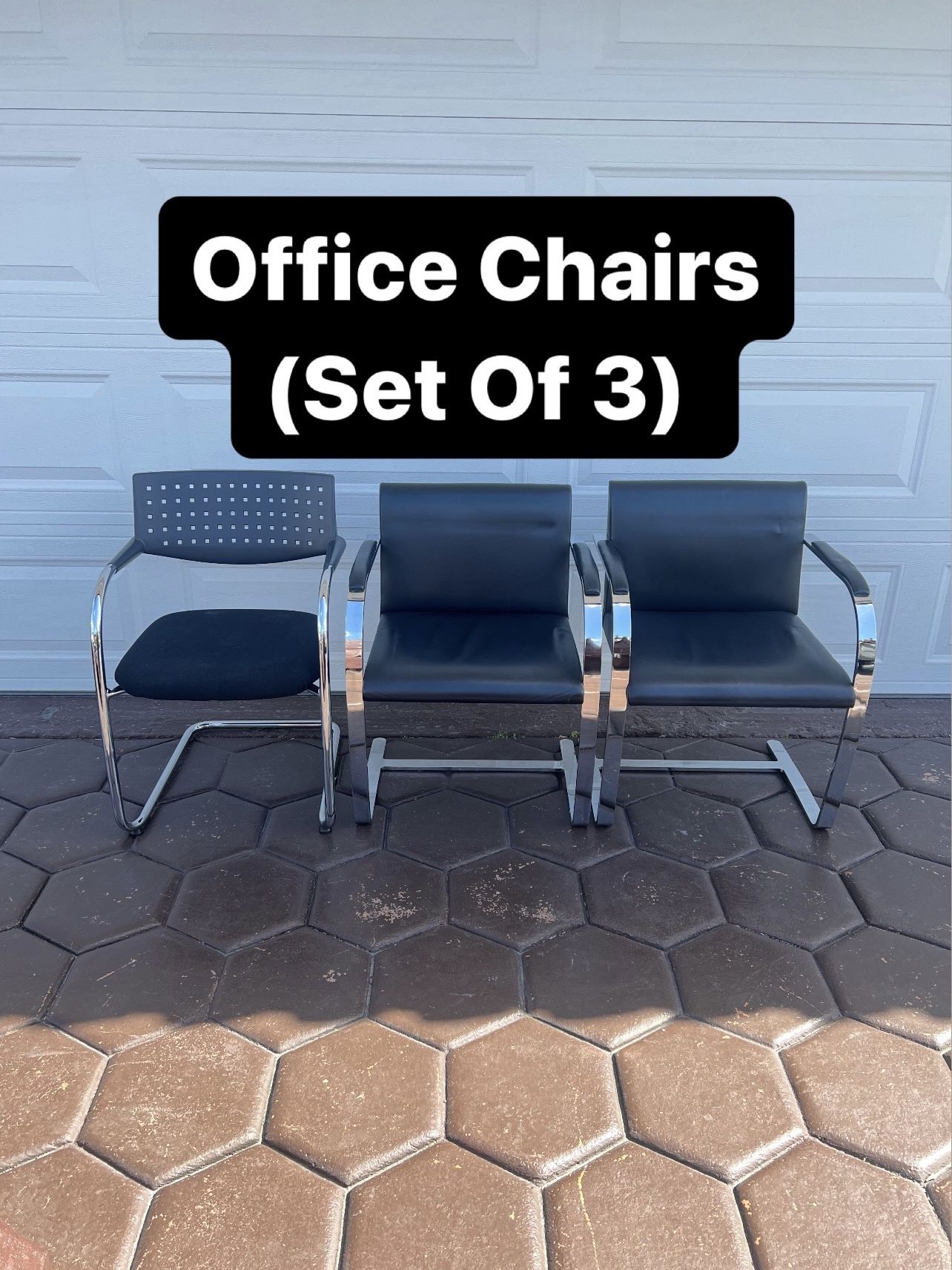 Office Chairs (Set Of 3 Chairs) PickUp Available Today for Sale in