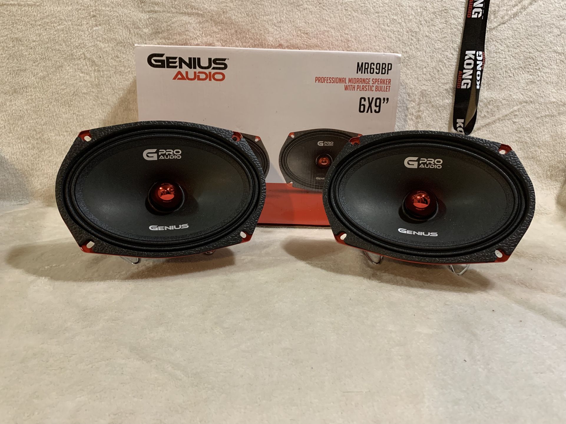 Brand New Pair 6x9” Genius Audio Bullet Midrange Speakers