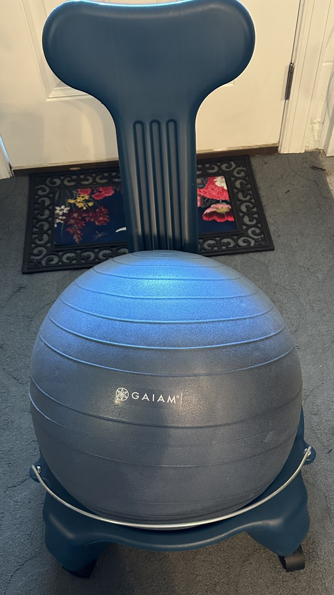 Gaiam Classic Balance Ball Chair With Back