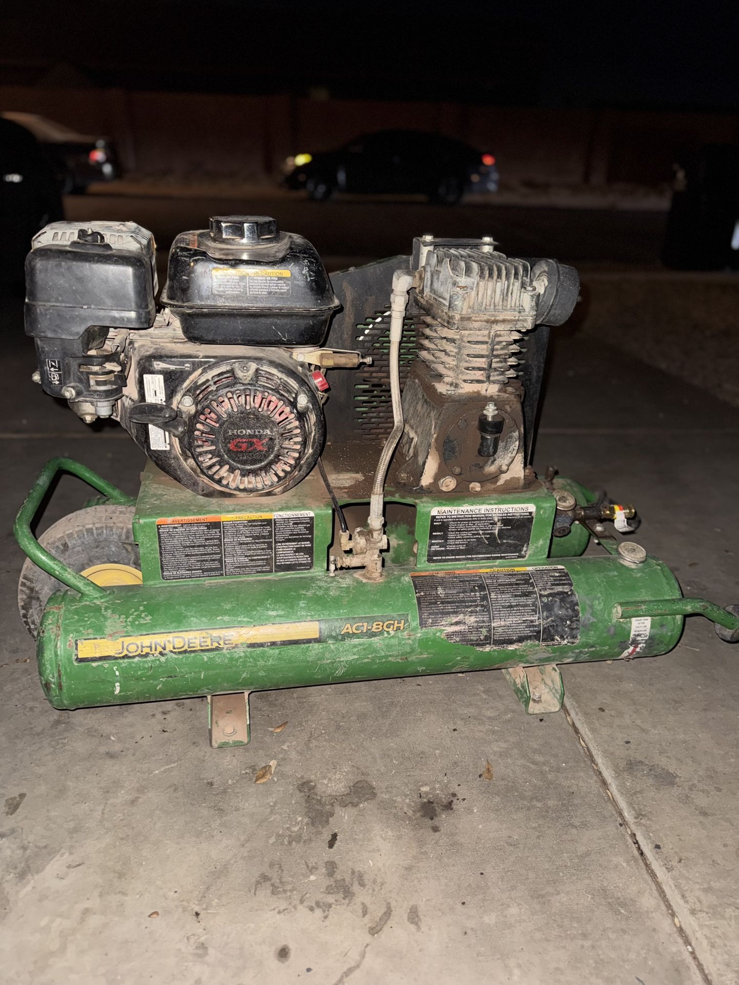 John Deere AC1-8GH Single-Stage Air Compressor